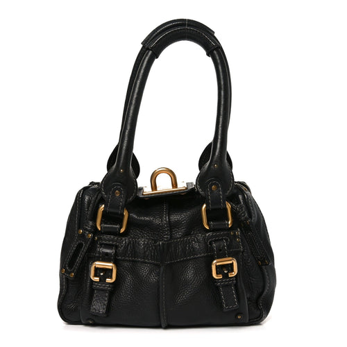 Small Calfskin Shoulder Bag - Black