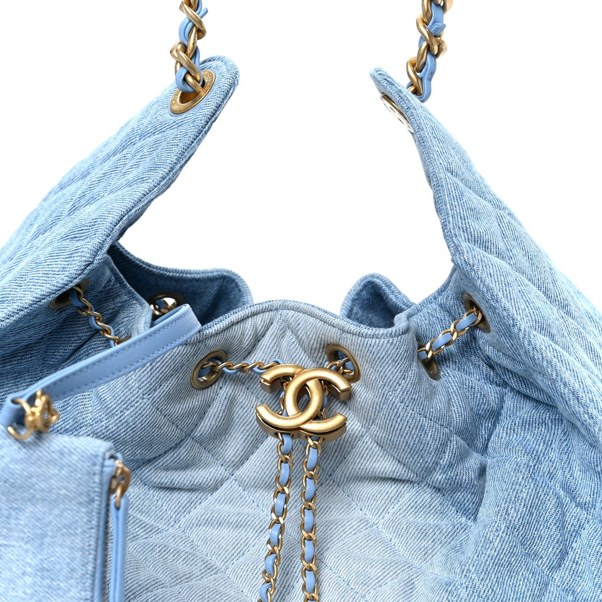 Medium Quilted Handbag - Blue
