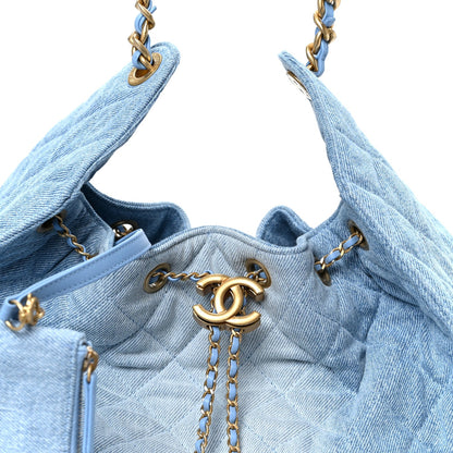 Medium Quilted Handbag - Blue