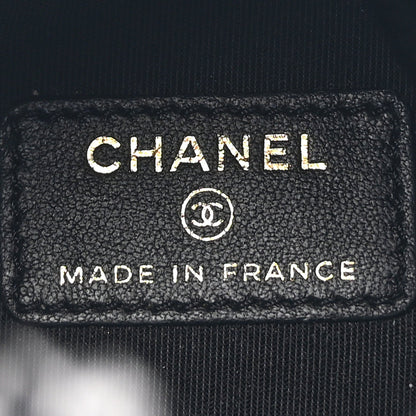 Mini Quilted Bucket Bag - Black