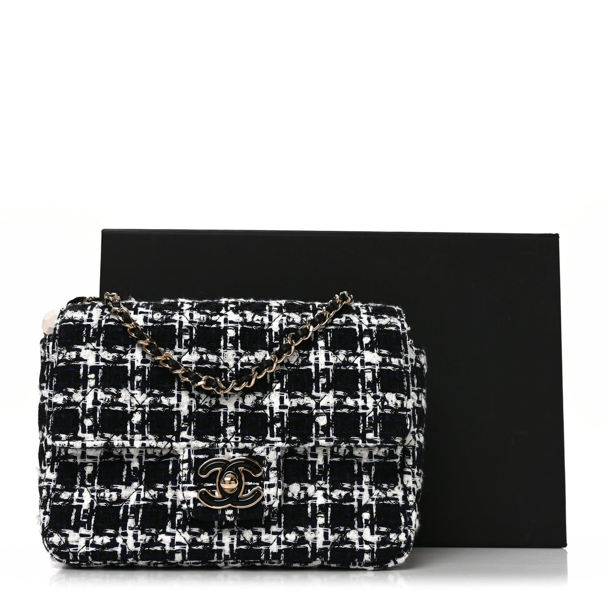 Mini Quilted Flap Shoulder Bag - White