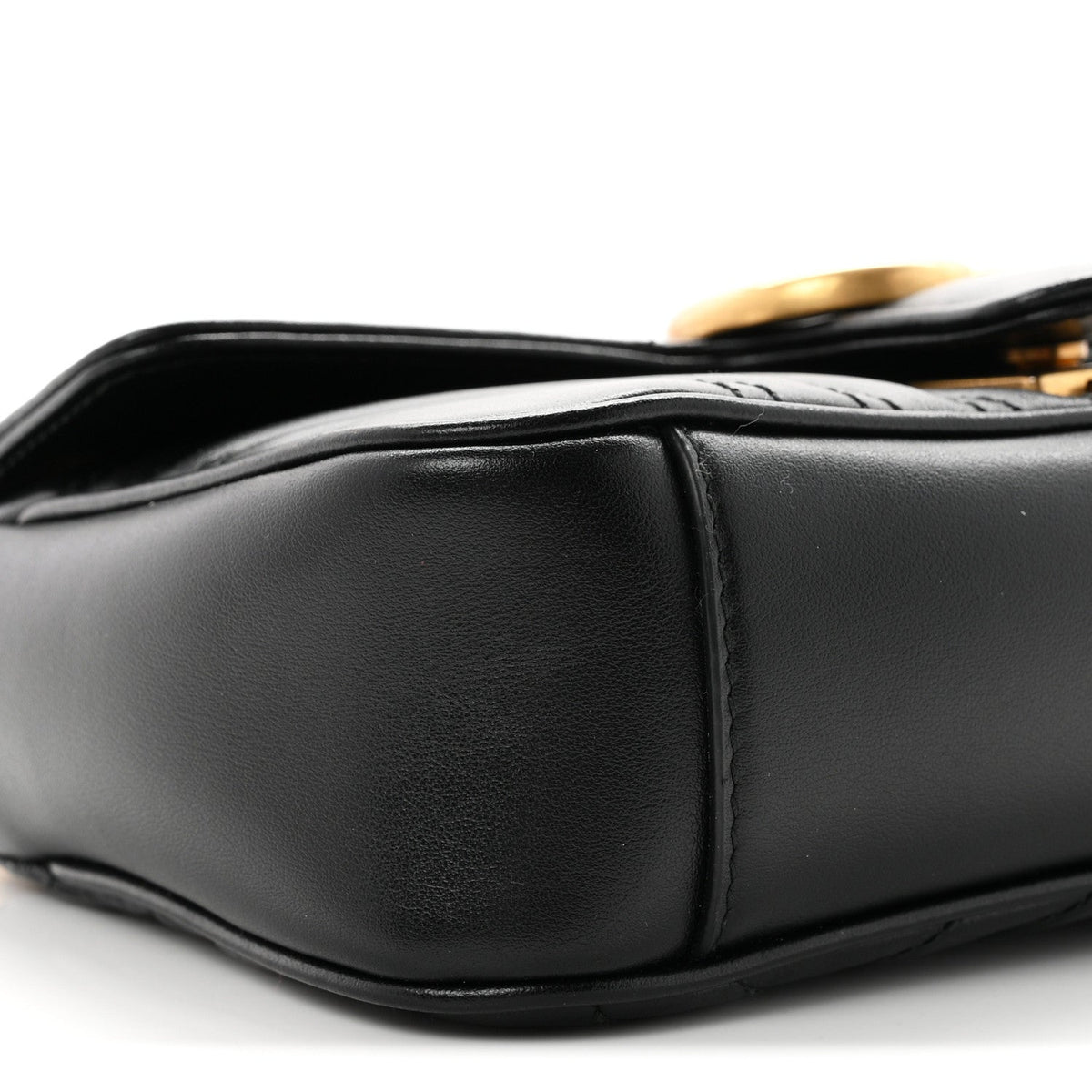 Mini Calfskin Shoulder Bag - Black