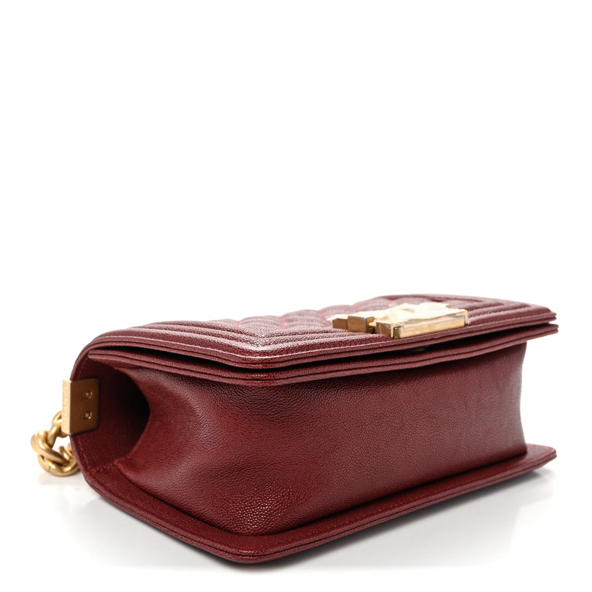 Small Quilted Caviar Flap Shoulder Bag