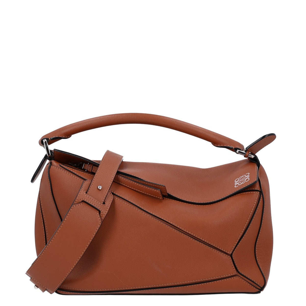 Medium Calfskin Handbag - Tan
