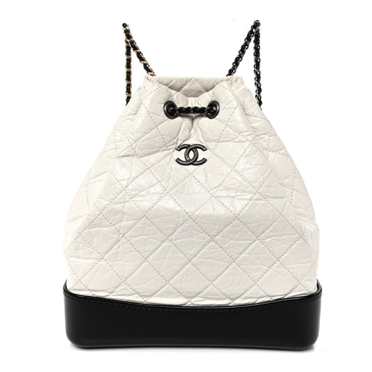 Quilted Calfskin Backpack - Black