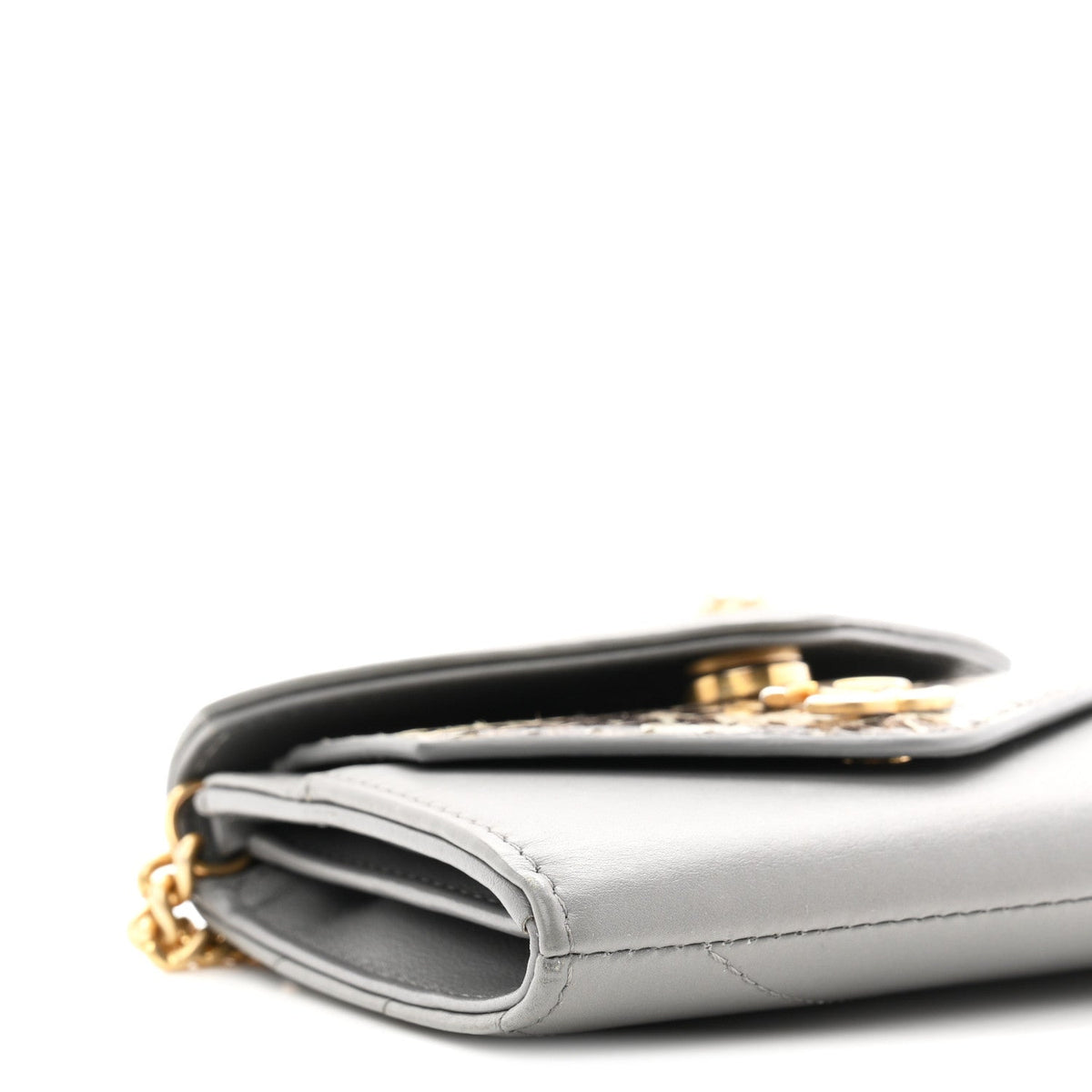 Calfskin Handbag - Grey