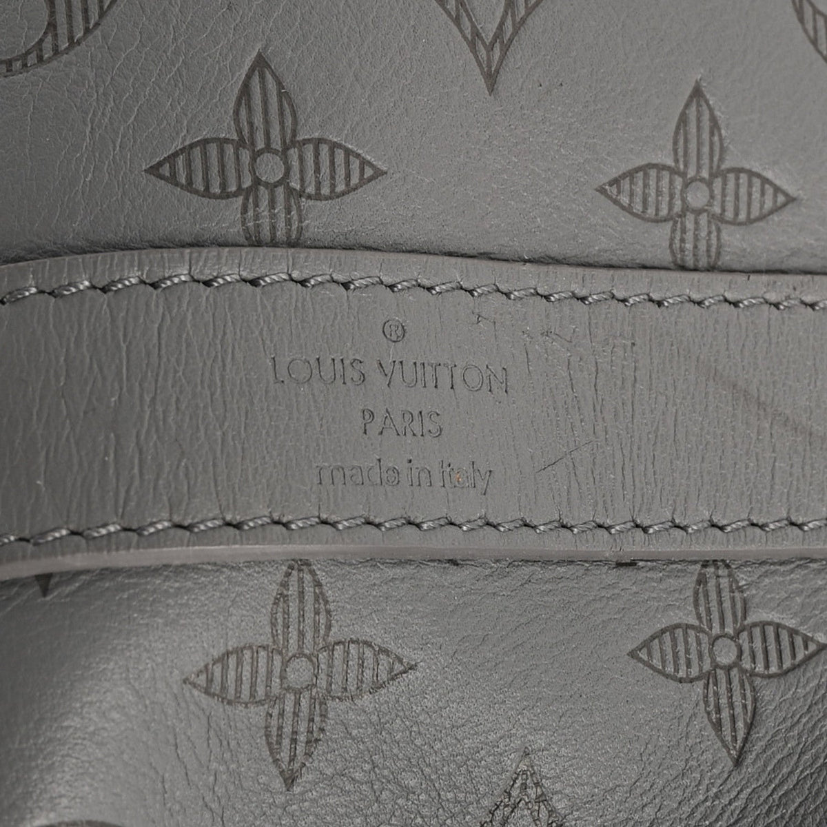 Calfskin Duffel Bag - Gray