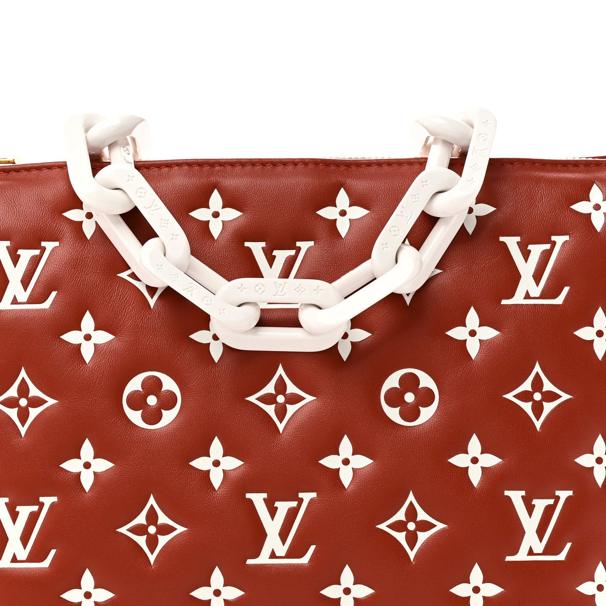 Lambskin Handbag - Brown