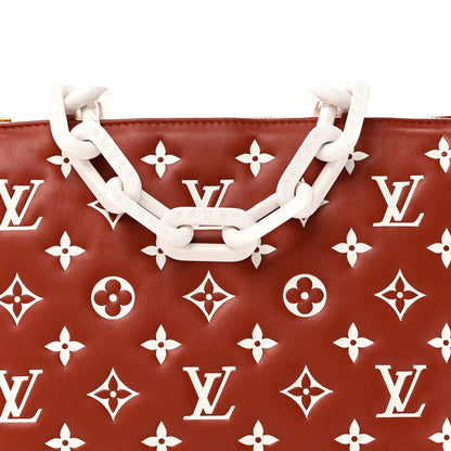 Lambskin Handbag - Brown