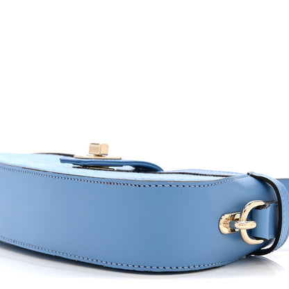 Mini Calfskin Shoulder Bag - Blue