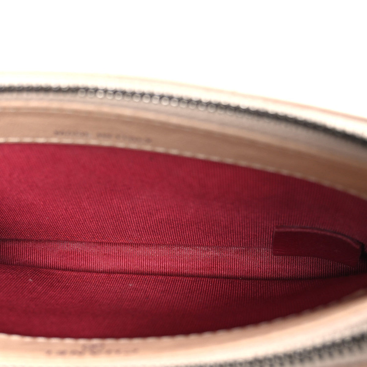 Small Quilted Calfskin Clutch Bag - Beige
