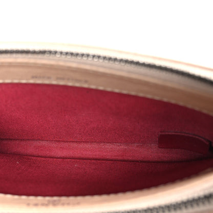 Small Quilted Calfskin Clutch Bag - Beige