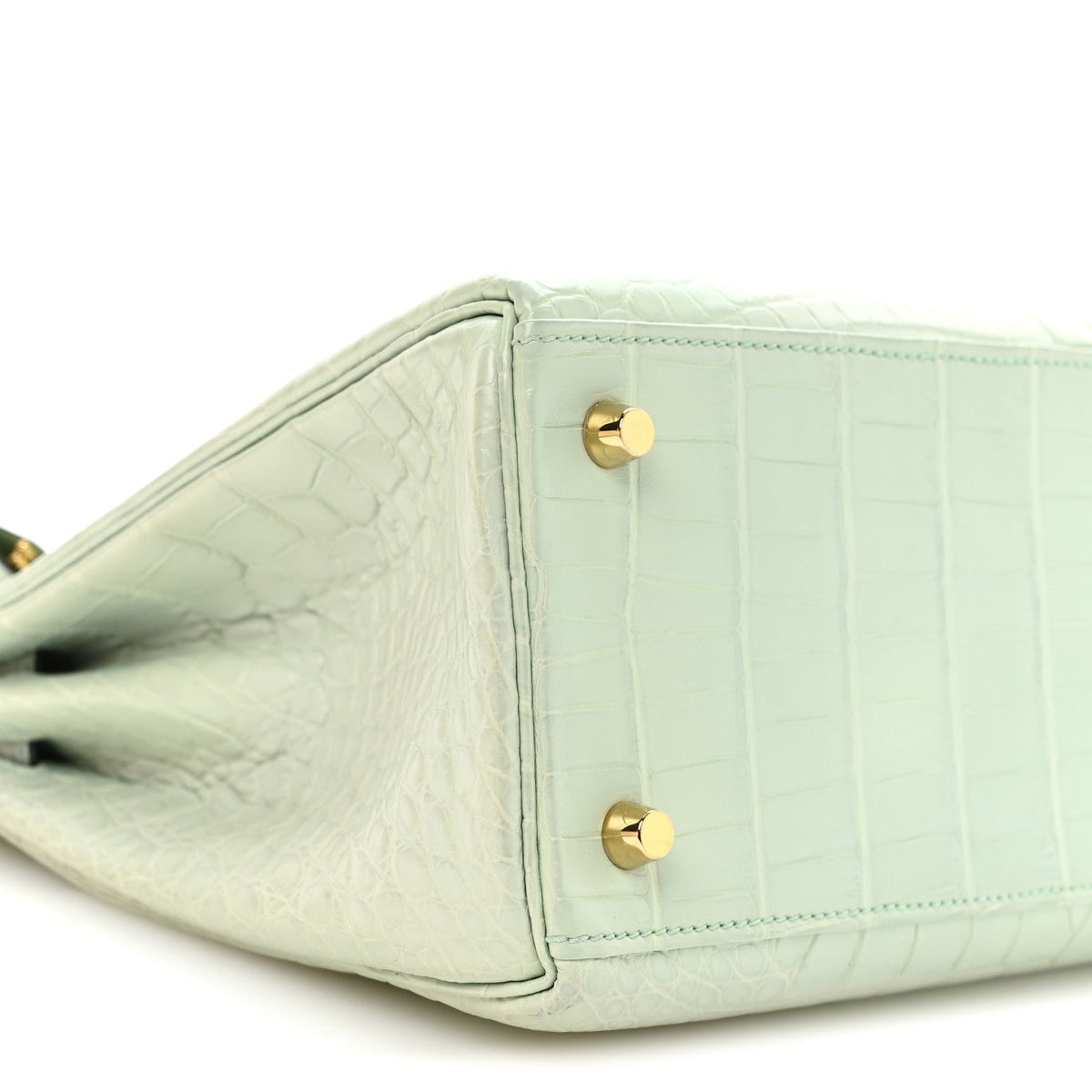 Matte Alligator Kelly Retourne 28 Vert D Handbag