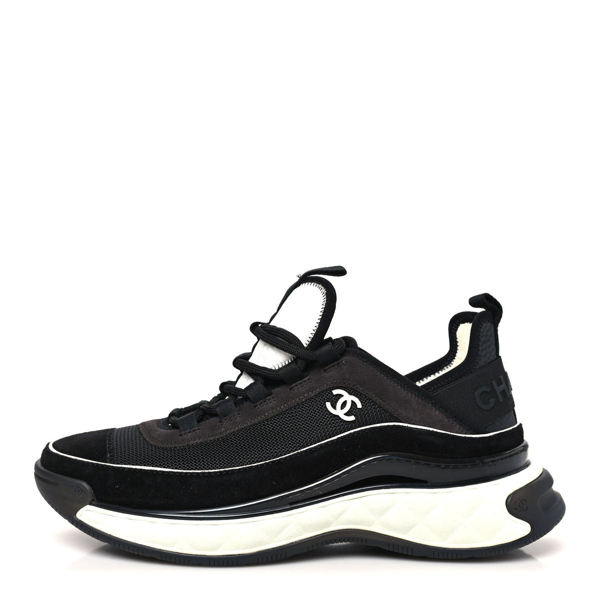 Fabric Suede CC Sneakers Black Dark Grey