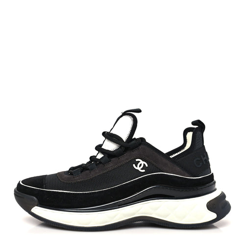 Fabric Suede CC Sneakers Black Dark Grey
