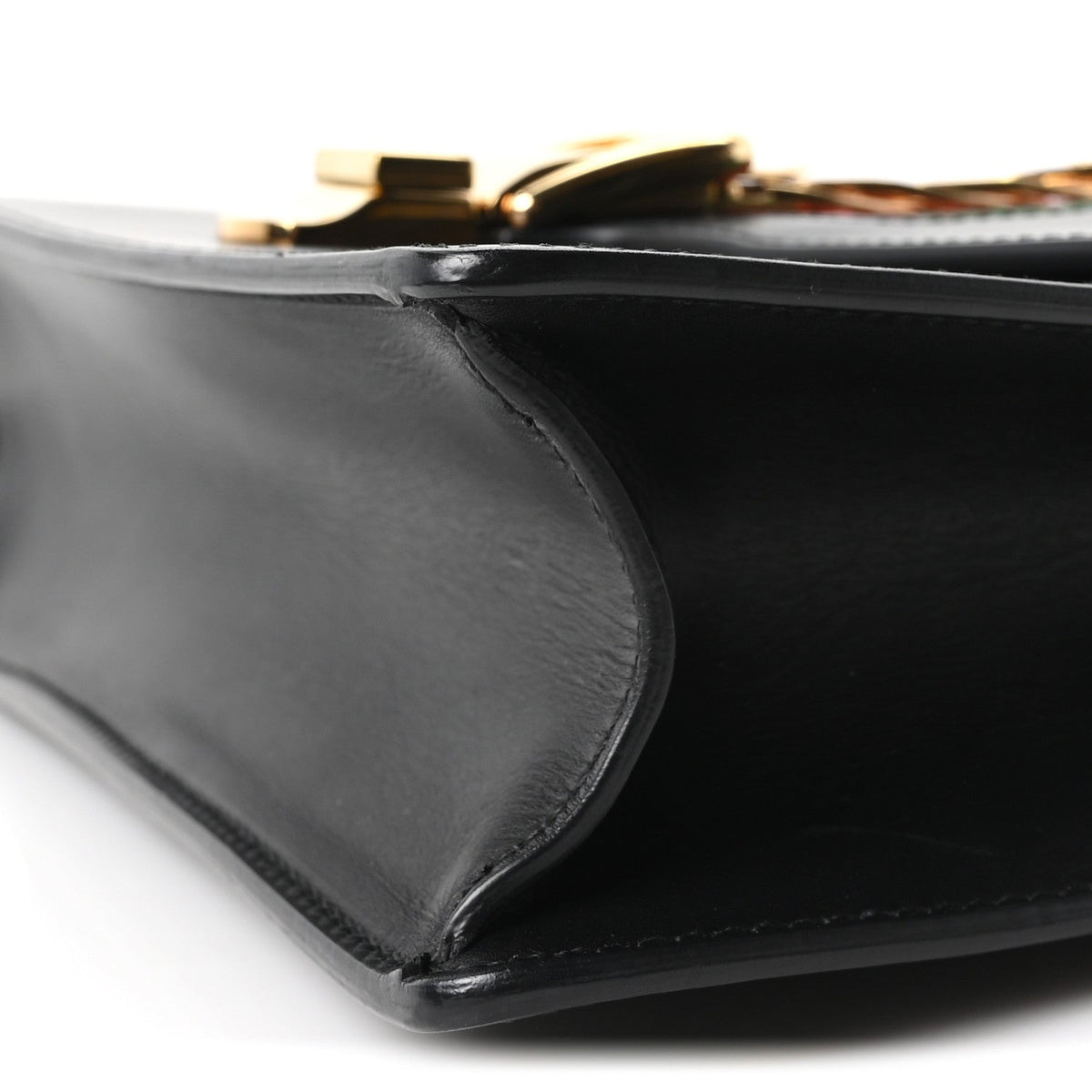 Small Calfskin Shoulder Bag - Black