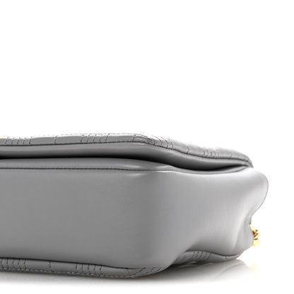 Small Quilted Lambskin Handbag - Grey