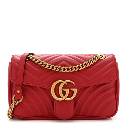 Small Calfskin Shoulder Bag - Red