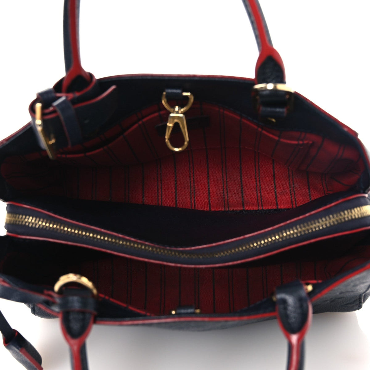 Empreinte Montaigne Bb Marine Rouge Handbag