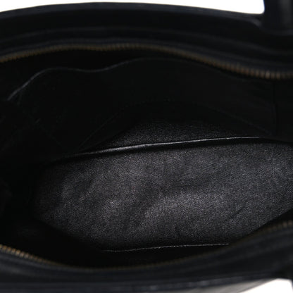 Quilted Lambskin Tote Bag - Black