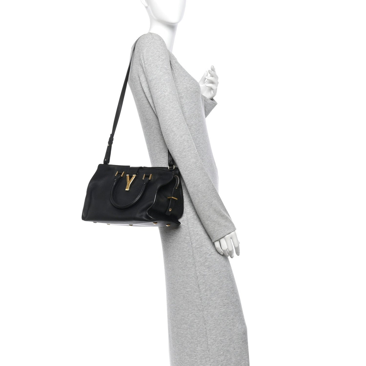 Small Calfskin Handbag - Black