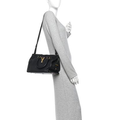 Small Calfskin Handbag - Black