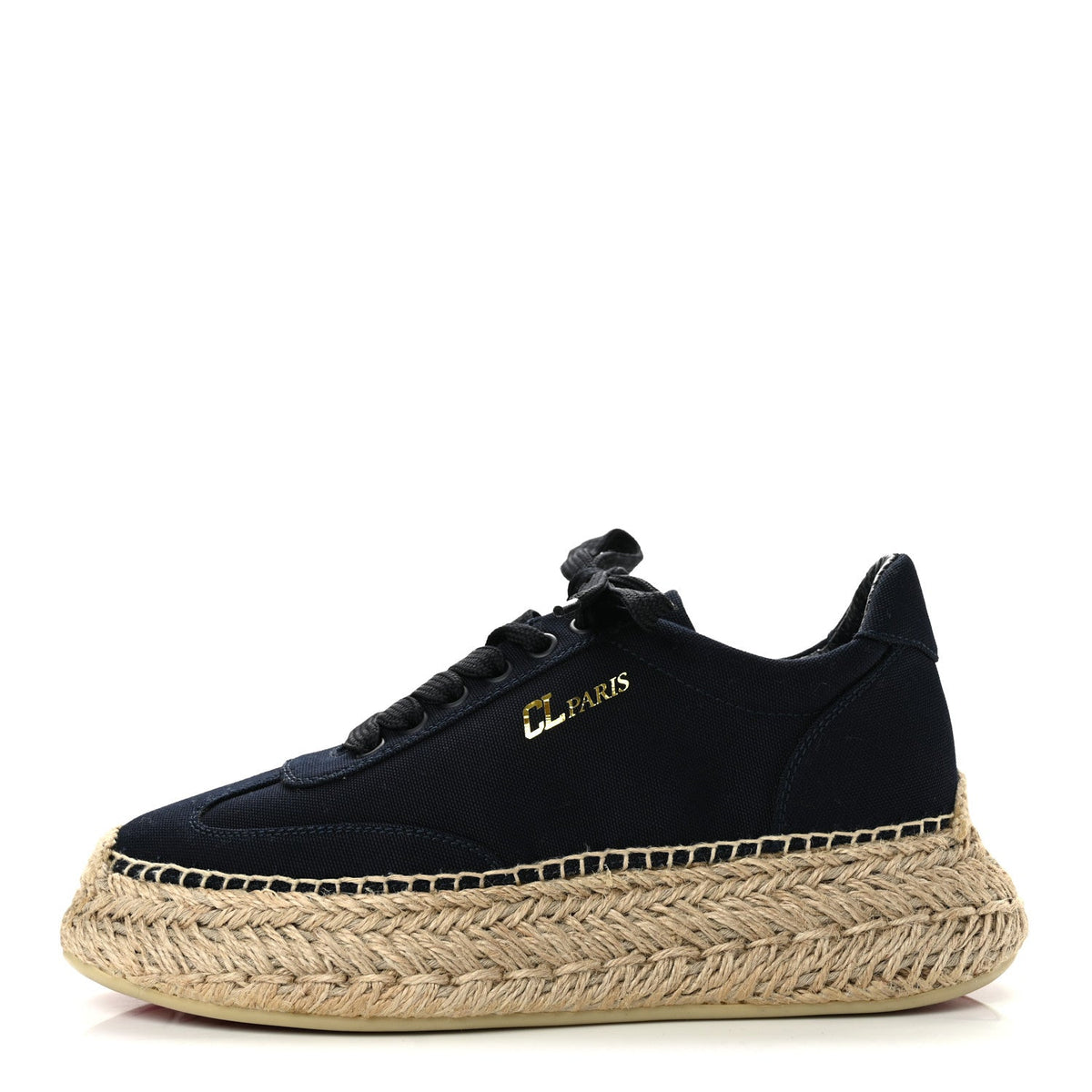 Toile Calfskin Espasneak Flat Sneaker Obscur