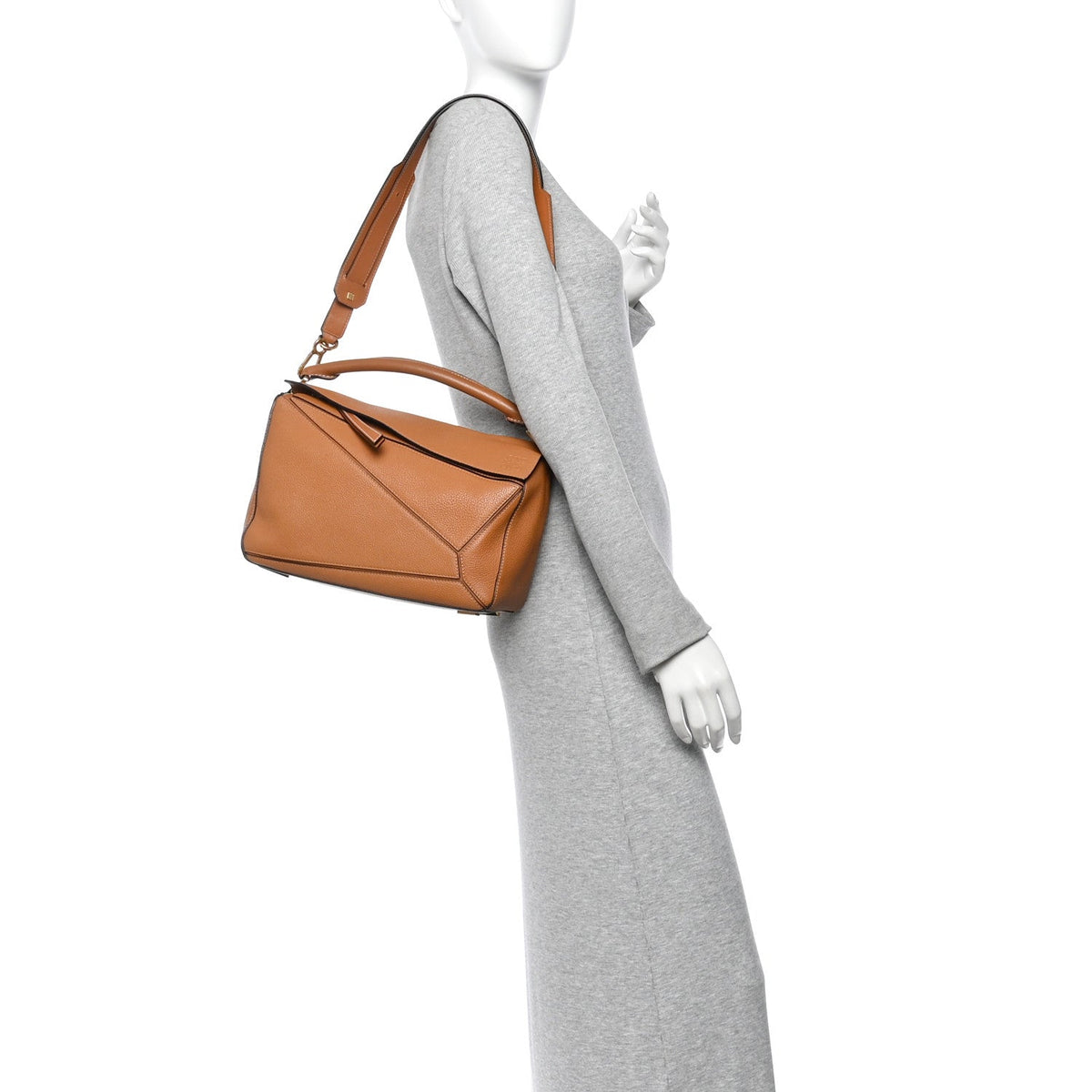 Medium Calfskin Handbag - Tan