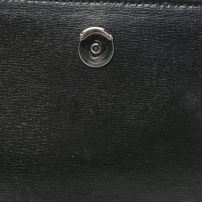 Medium Calfskin Satchel Bag - Black