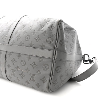 Calfskin Duffel Bag - Gray