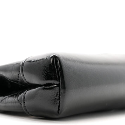 Quilted Lambskin Clutch Bag - Black