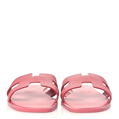 Hermes Epsom Oran Women's Sandals Rose De Venise