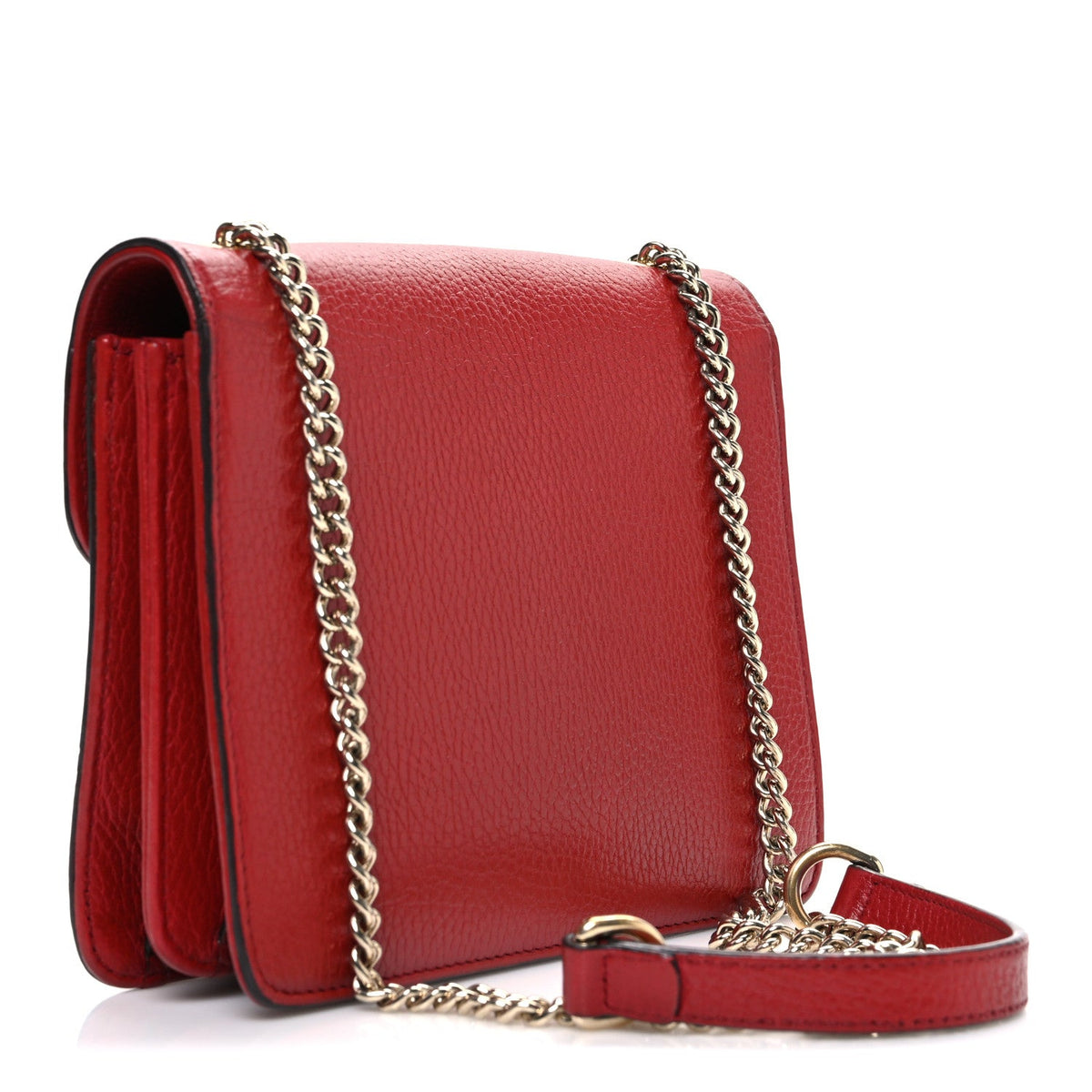 Small Calfskin Shoulder Bag - Red