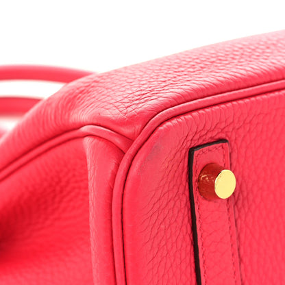 Togo Birkin 30 Rose Extreme Handbag