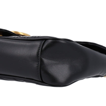 Small Calfskin Shoulder Bag - Black