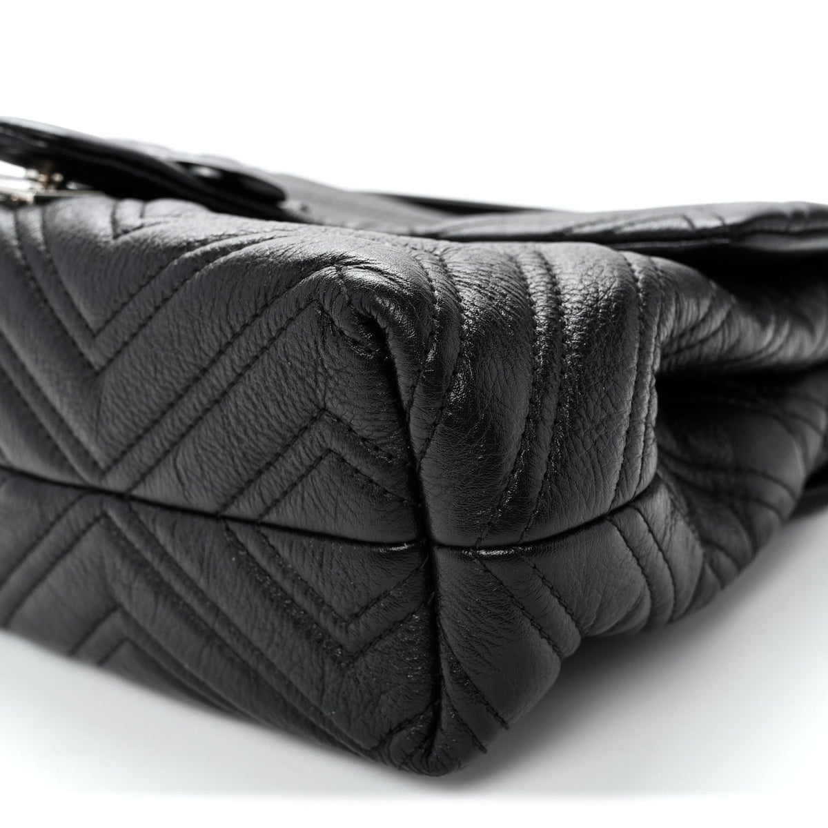 Medium Calfskin Shoulder Bag - Black