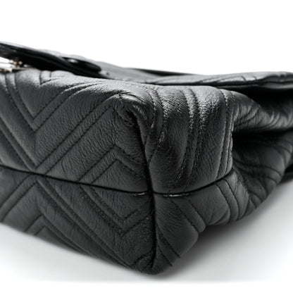 Medium Calfskin Shoulder Bag - Black