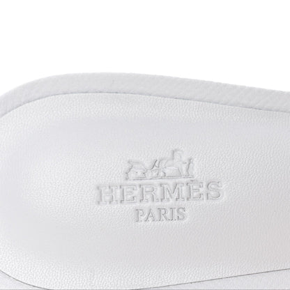 Hermes Epsom Women's Oasis Sandals Bleu Glacier