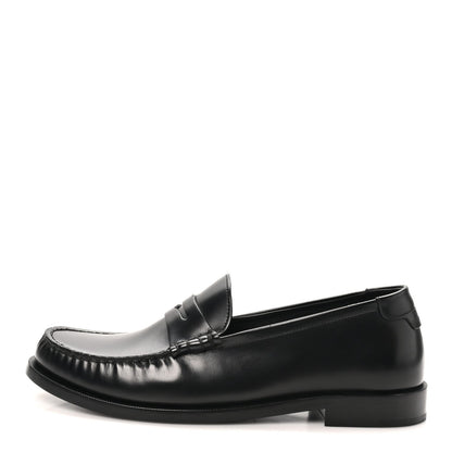 Saint Laurent Calfskin Men's Le Loafer 15 Moccasins 40 Black