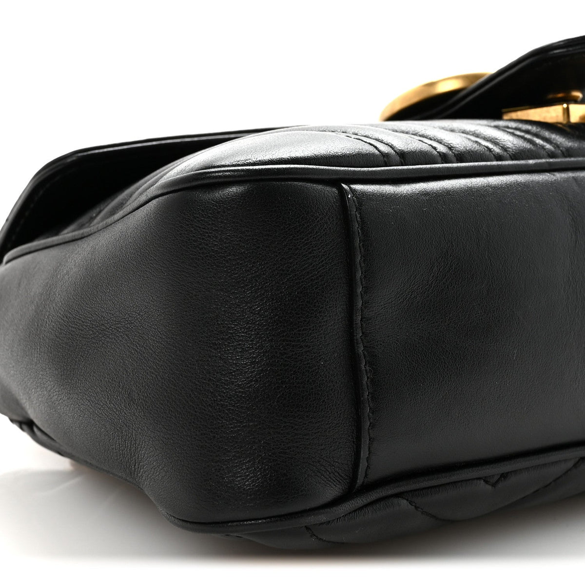 Small Calfskin Shoulder Bag - Black