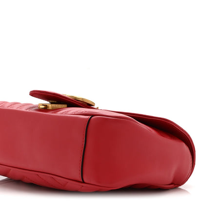 Small Calfskin Shoulder Bag - Red