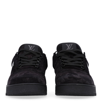 Louis Vuitton Suede Men's Uniform Sneakers 9.5 Black
