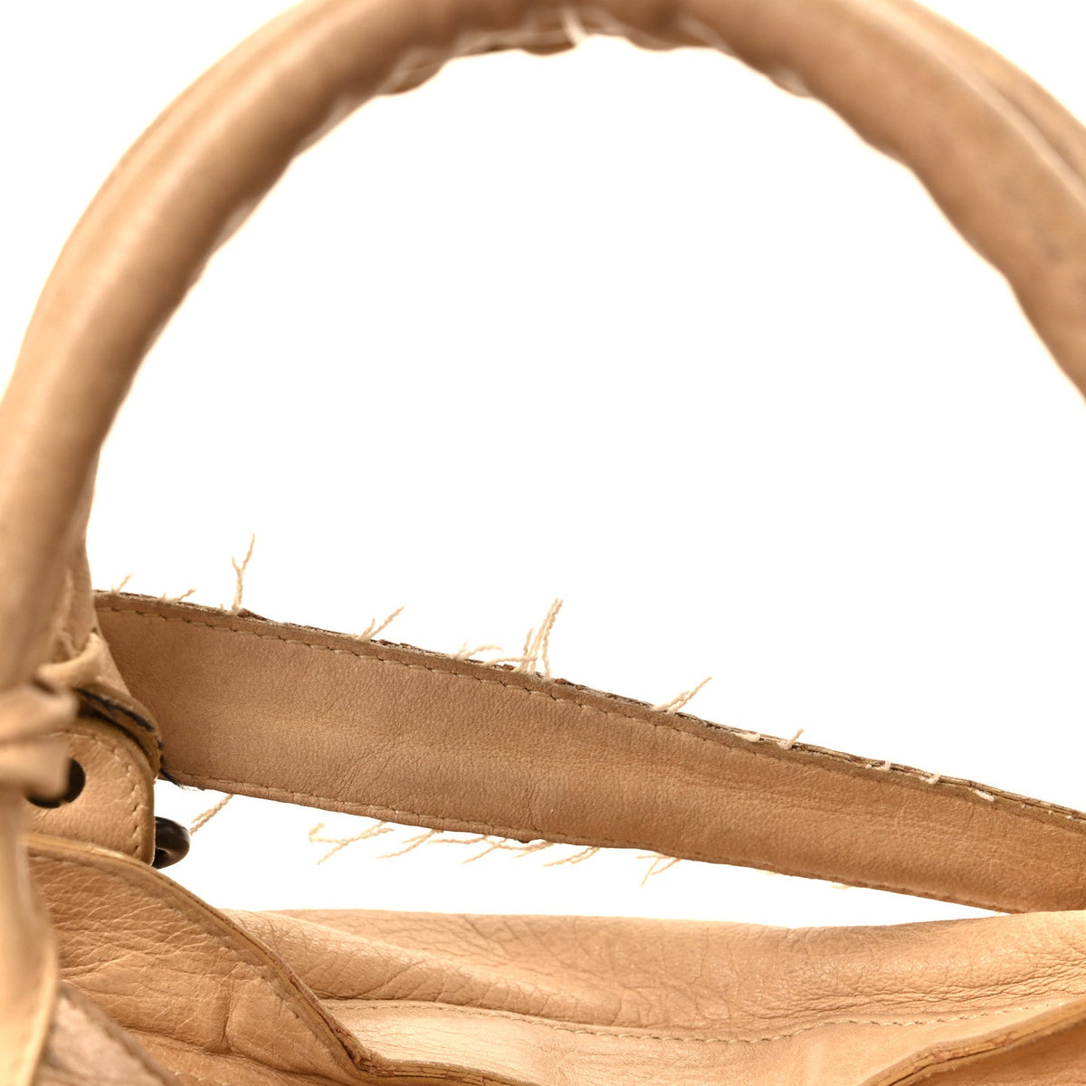 Agneau Classic Hardware City Sahara Handbag