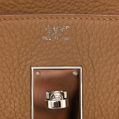 Taurillon Clemence Birkin 30 Biscuit Handbag