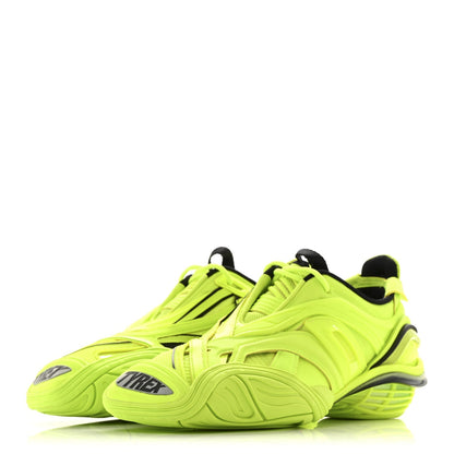 Balenciaga Mesh Rubber Women's Tyrex Sneakers 41 Fluo Yellow