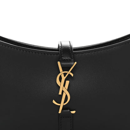 Mini Calfskin Hobo Bag - Black