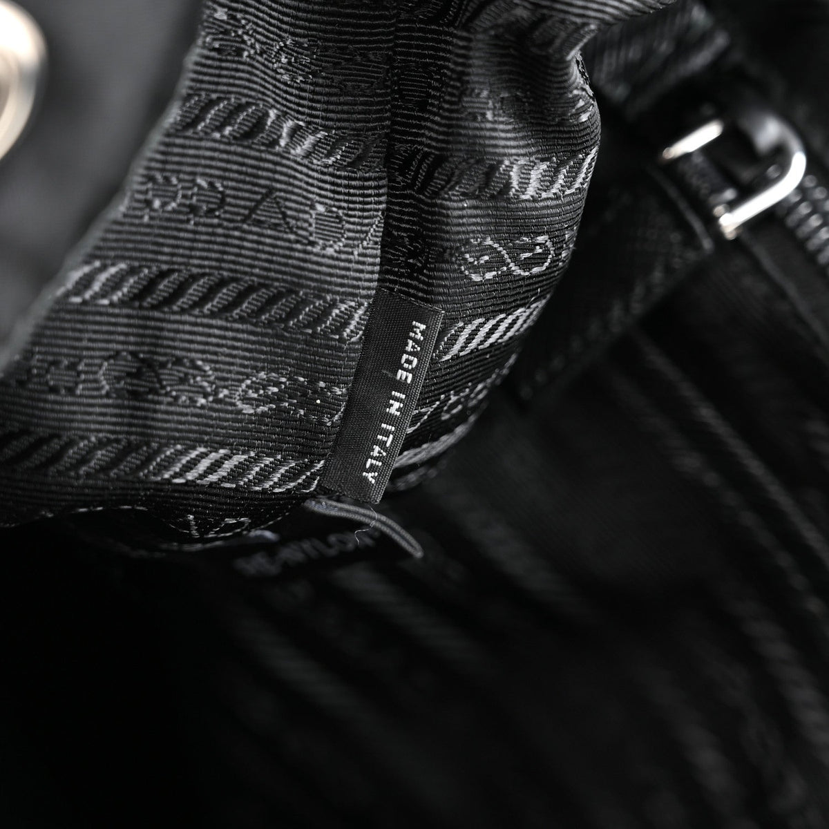 Medium Nylon Backpack - Black