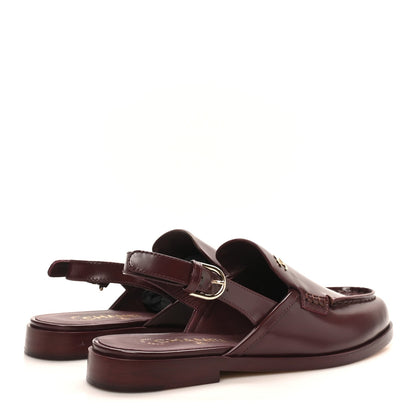 Chanel Shiny Calfskin Slingback CC Women's Loafers