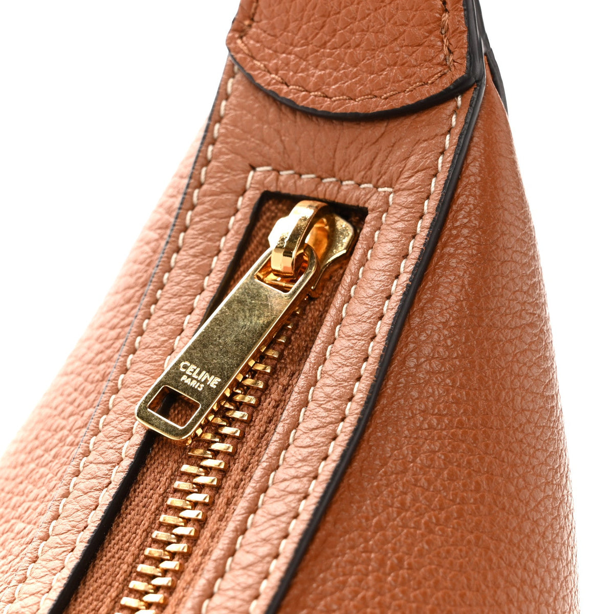 Small Calfskin Shoulder Bag - Tan