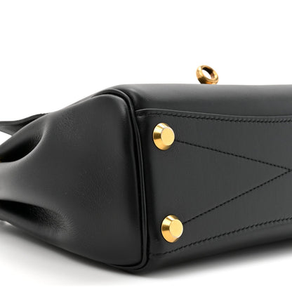 Mini Calfskin Handbag - Black